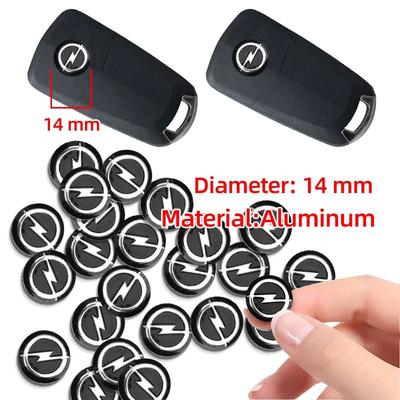Reemplazo de Insignia Emblema para Llave de Coche de Aluminio Pegatinas para Llave de Coche Para Adam Ampera Corsa Insignia Karl Rocks-e Astra Crossland-X