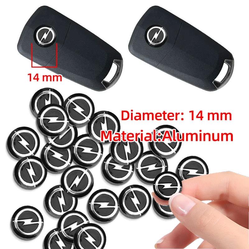 Aluminum Car Key Badge Emblem Replacement Auto Key Stickers For Opel Adam Ampera Corsa Insignia Karl Rocks-e Astra Crossland-X