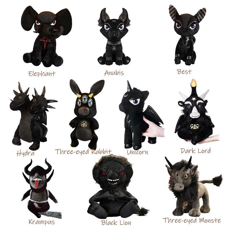 Xunkun Dark Animal Plush Toy With Five-pointed Star Elephant And Rabbit