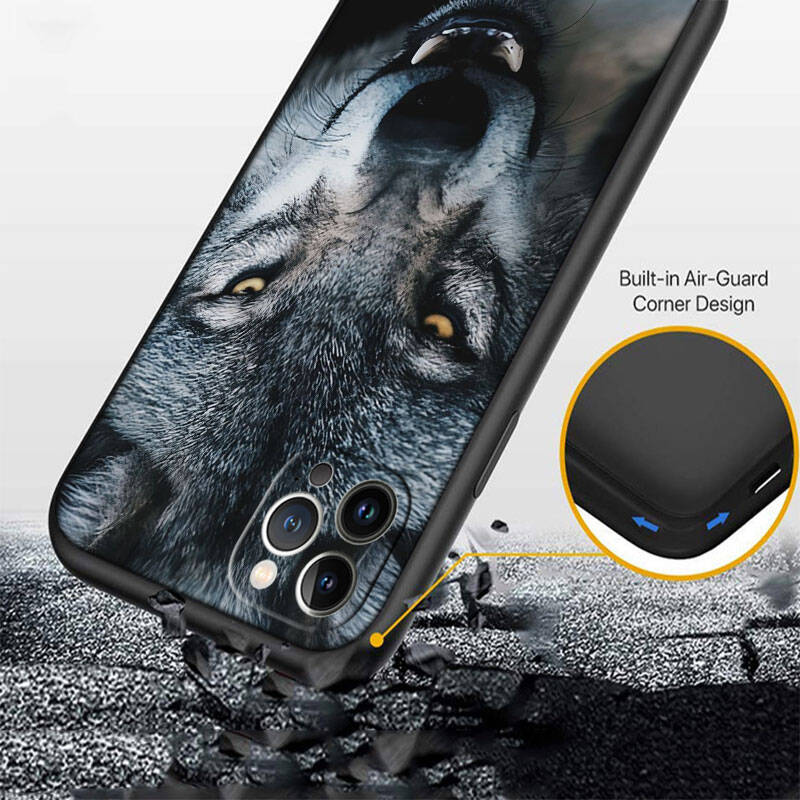 MH148 Animal Wolf Phone Shell Case for iPhone 7 8 11 12 13 14 15 16 17 16E XS Pro Max XR X SE Air