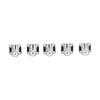 5Pcs Flange Solder Cup 4‑Hole Brass Panel Mount Adapter RF Coaxial Connector SL16‑KFD‑3