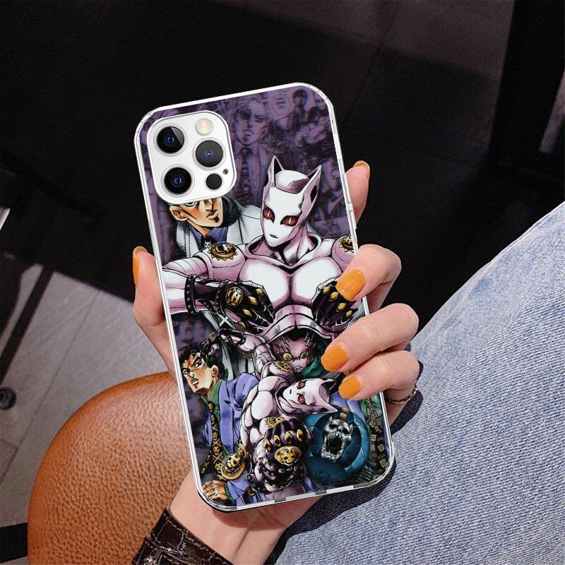 

Anime JoJo Killer Queen Phnoe Case for Iphone 17 Air 16 16E 11 12 13 Mini 14 Plus 15 Pro Max 7 8 + SE 2020 Phone Cover Coque 17 iPhone 15 Pro Max