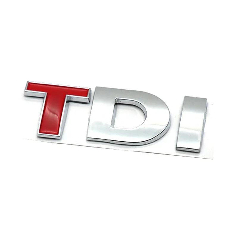 3D Metal TDI Letters Emblem Badge Sticker Decals for VW Golf 4 5 6 7 JETTA PASSAT MK2 MK4 MK5 MK6 MK7 OO1