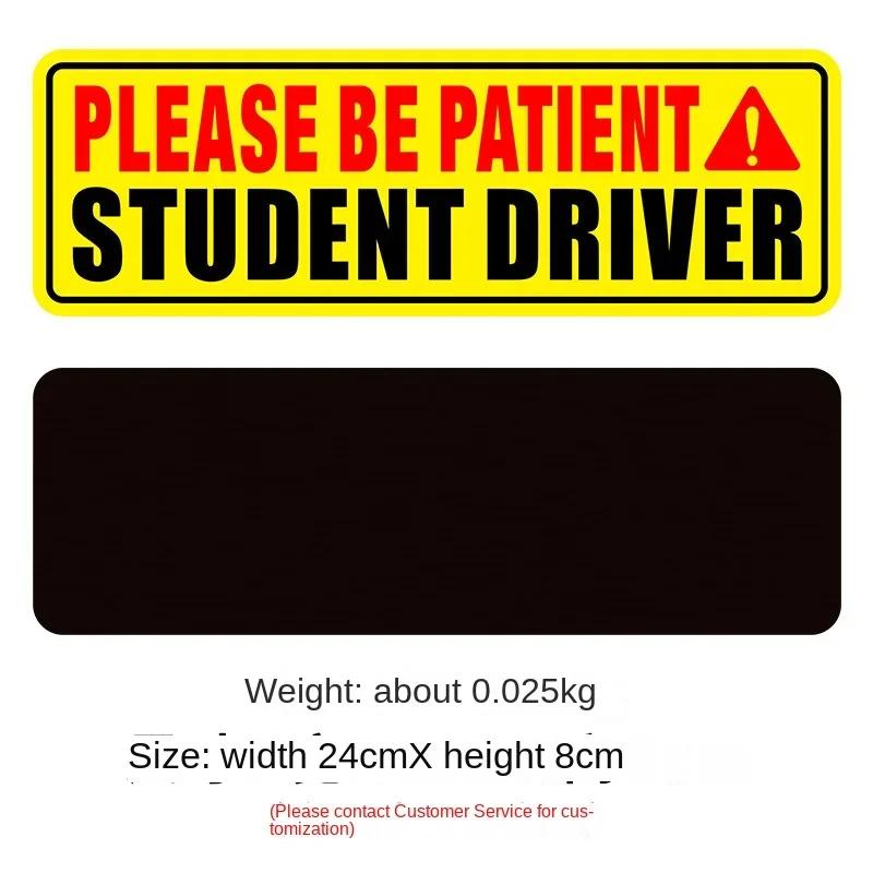 

Novice Car Stickers, Logo Reflective Stickers Distance Keeping Tape Eye-catching Safety Warning Car and Truck Magnetic Stickers