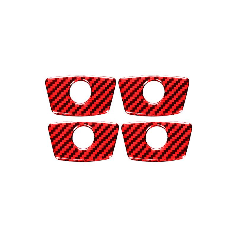 Carbon Fiber for Ford Explorer 2013-2019 Car Accessories Interior Car Door Locks Decoration Cover Trim Sticker Decal Frame