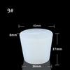 1PCS Home Brew Wine Stoppers Silicone Plug with 8mm Hole for Airlock Valve Bubbler Fermentation Exhaust Valve Silicone Rubber Plug