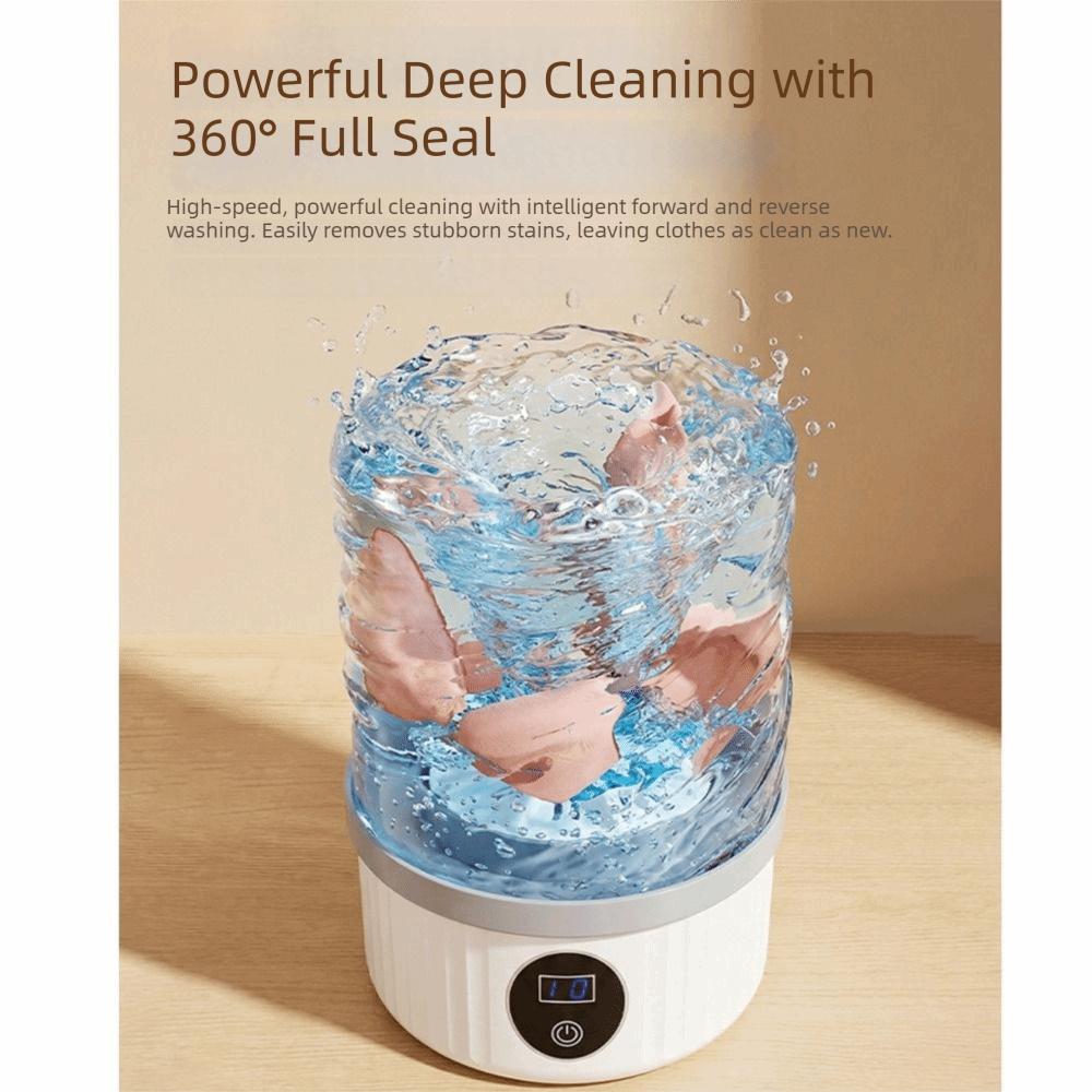 Transparent Tank Double Cup Washing Machine 2 Modes Double Barrel Laundry Cup  Apartment Living