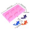 Creative 6 Cavity Fish Design Silicone Molds Kitchen Baking Tool Suitable For DIY Dessert Candies And Cake Toppings