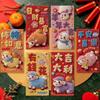 Blessing Words Lucky Red Pocket Cartoon New Year Red Packet  Spring Festival