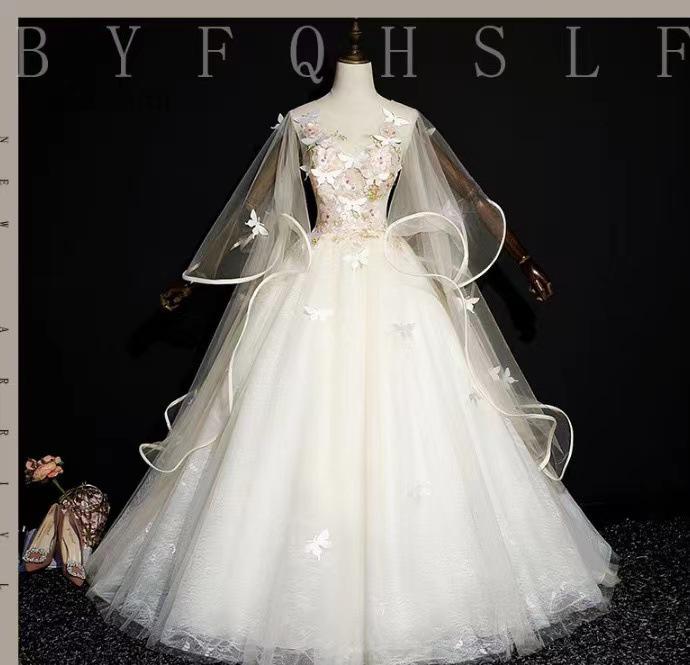 Colorful Yarn Stage Performance Dress - Puffy Skirt, Art Exam, Evening Wear, Photo Studio, Wedding, Slimming Fit