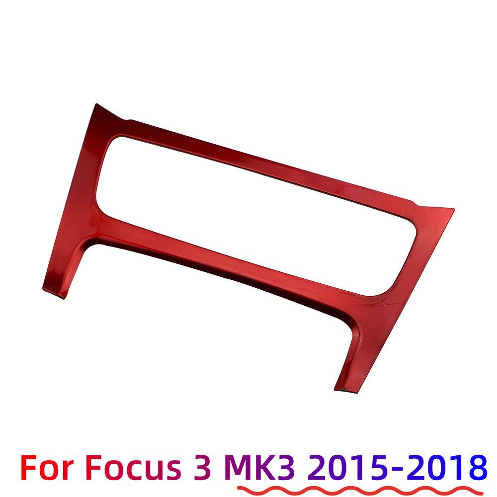 Autocollant de Panneau de Climatisation de Console Centrale de Voiture pour Ford Focus 3 MK3 2015 - 2018 Cache de Décoration Garniture Accessoires Interrupteur AC