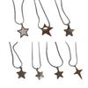 Pendant Necklace Y2k Neck Jewelry Star Pendant Choker Chain Choker Chain Necklaces Alloy Material Birthday Gift for Girl