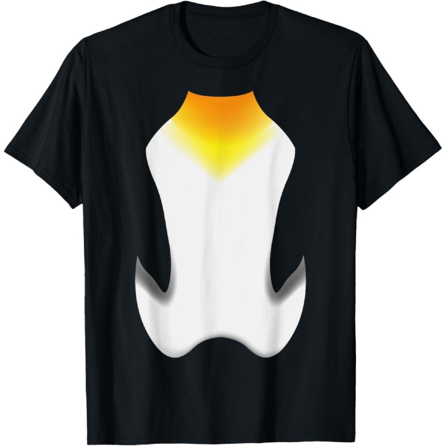Penguin Belly Halloween Costume Penguin Body Tuxedo T-Shirt(1) S