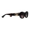GUCCI Injection Molded Oval Sunglasses Women's Tortoiseshell