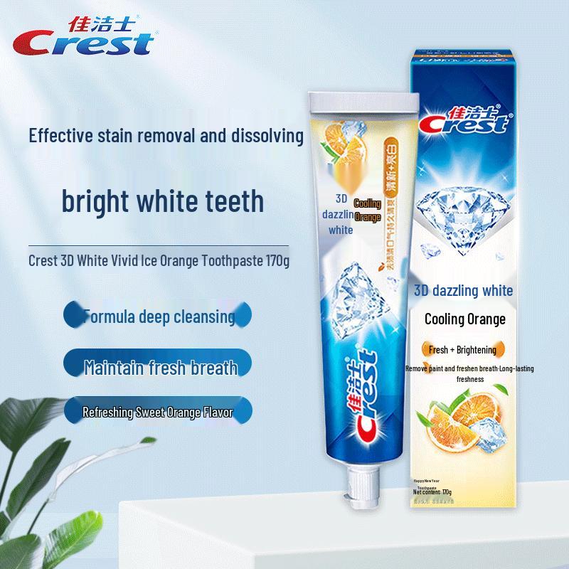 Crest 3D White Refreshing Ice Orange Toothpaste
