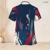 Women Plus Size Printed Nurse Scrub Top V Neck Short Sleeve With Front Pockets