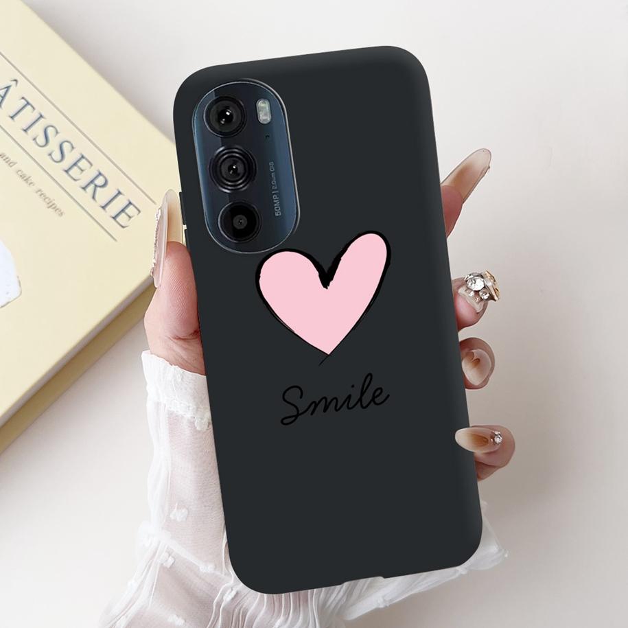 For Motorola Edge 30 Pro Case XT2201-1 Cover Lovely Panda Bowknot Silicone Shockproof Cover For Moto Edge Plus 2022 Edge30 Funda