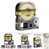 12mm Label Machine Ribbon High Quality Fit for King Jim for Epson SR230CH 8 Meters Length 12mm Yellow Bottom Black