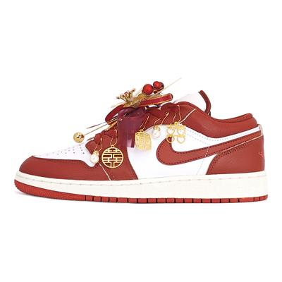 Jordan Air Jordan 1 Svatba Boty Tlumení Odolné proti oděru Tlumení, Odolné proti opotřebení Nízké top FJ3465-160(Tým318-)
