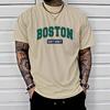 Retro Bedrucktes Herren-Baumwoll-T-Shirt
