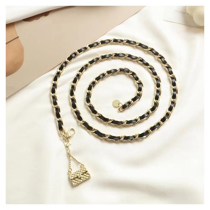 Waist Chain, Metal Bag, High-end Decorative Suit Sweater, Chain, Women's Dress with Thin Belt Pants