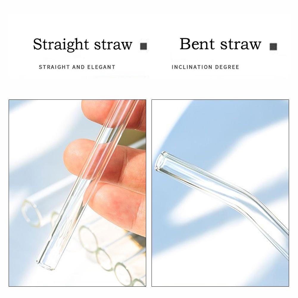 Universal Glass Straws Heat Resistant High Temperature Resistant Bubble Tea Straws For Professional Use In Cafes Bar