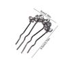 Hairstyle Tools Butterfly Hairpin Geometric U-shaped Hair Clip Elegant Toothed Insert Comb  Bride