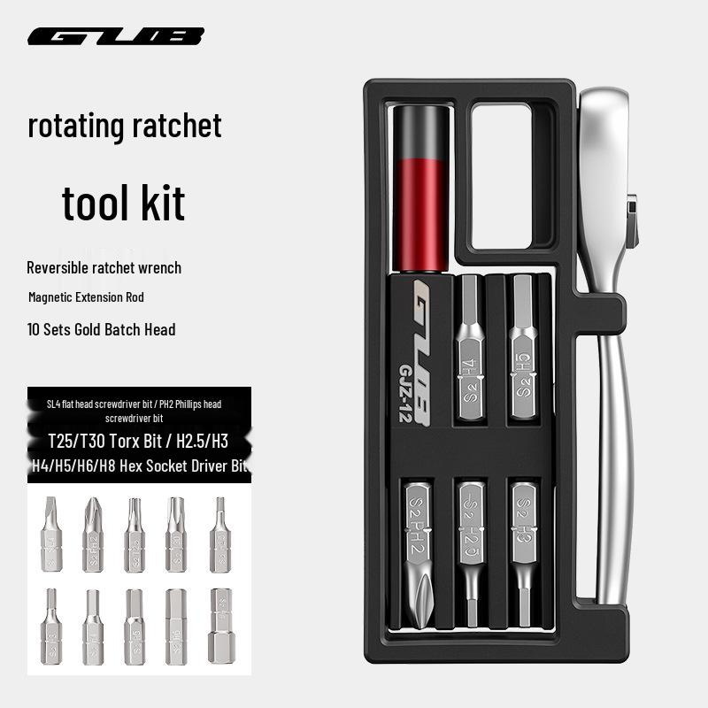 GUB Bicycle Repair Tool Set with Ratchet Wrench for Mountain and Road Bikes