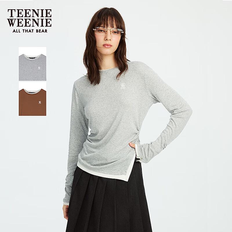 Teenie Weenie Women s Bear Graphic Long Sleeve T-Shirt S