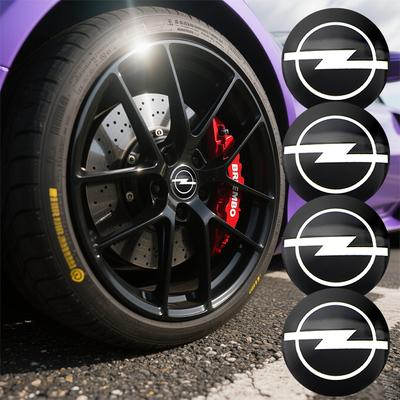 4pcs Car Wheel Hub Center Cap Sticker Metal Emblem Sticker For Astra J G Insignia Corsa D Vectra C Zafira a Auto Gadgets