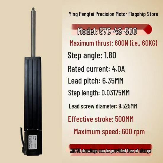 Electric Telescopic Linear Actuator Motor: Micro Screw Stepper for Pneumatic Cylinder Replacement