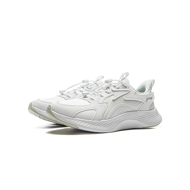 Li Ning Kids Sports Lifestyle Series Synthetic Leather Fashion Simple Non-Slip Wear-Resistant Rebound Low-Top Casual Shoes Men Casual Shoes YKCV006-11