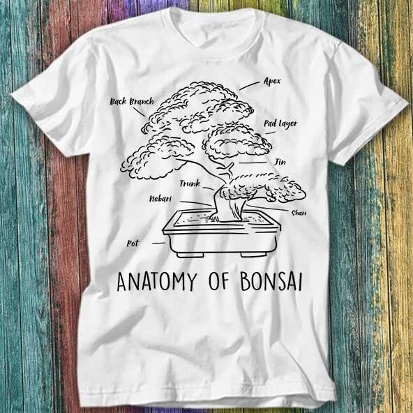 

Anatomy of Bonsai Sakura Tree T Shirt Top Tee 189 4XL