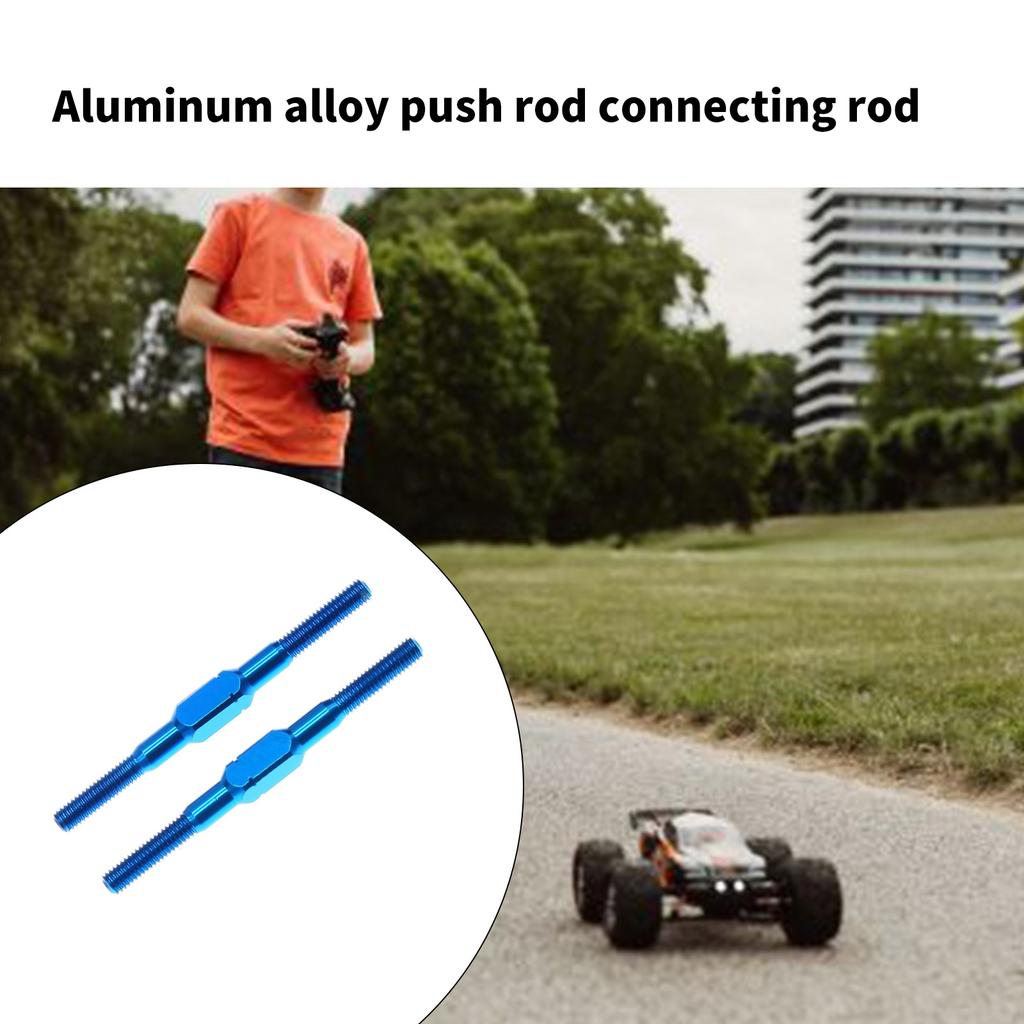 2pcs Aluminum Turnbuckle Shaft 3x42mm Lightweight And Durable For Remote Control Model Cars