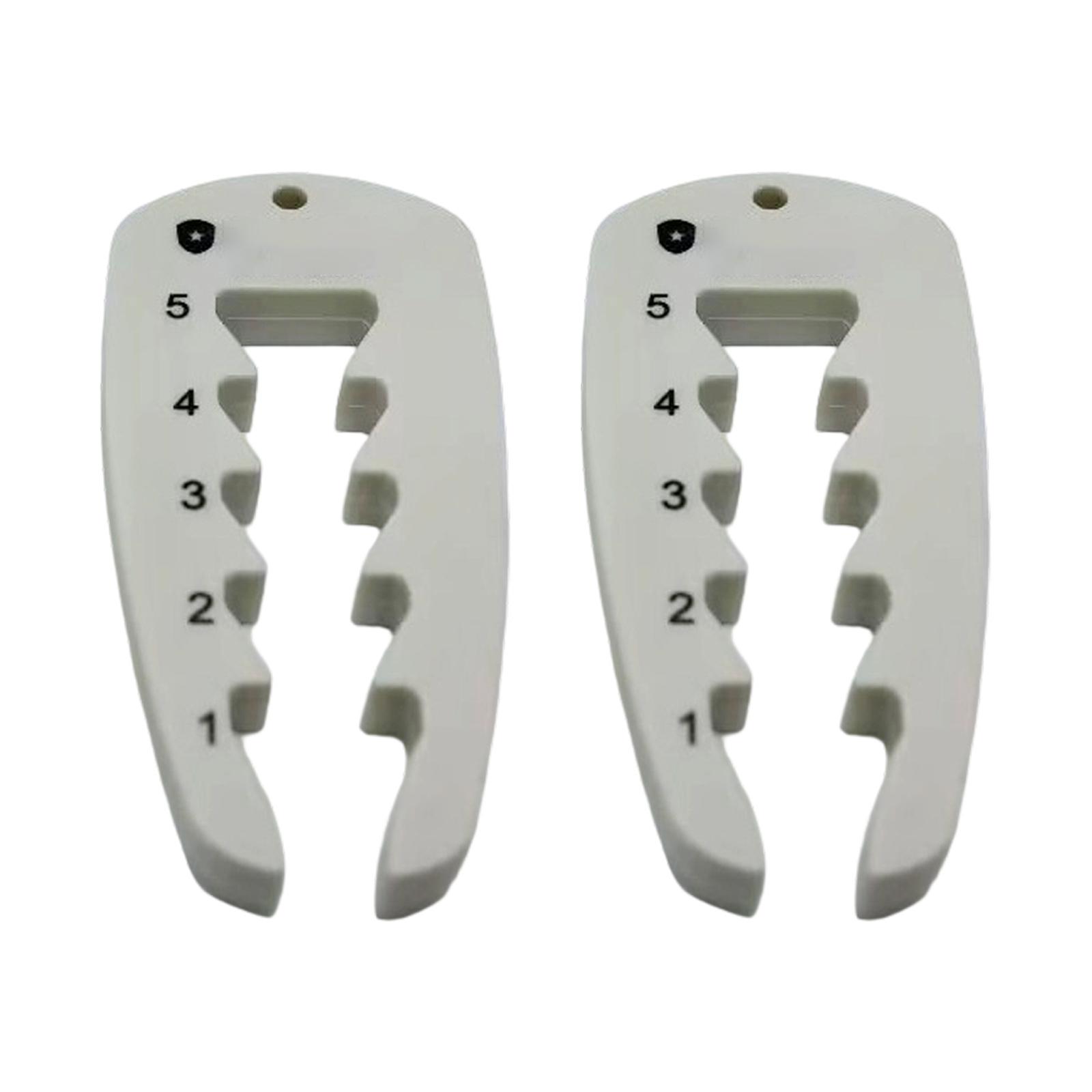 

2Pcs Adjustable Golf Tees Height Tool Precisions Tees Height Setter Height Measuring Device for Consistent Swing білий