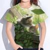 Girl Clothes Cute Cat Print T Shirt Short Sleeve Girl T-Shirt Summer Kids Clothes Crew Neck Tee Top Shirts Fashion Child T Shirt