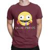 Smiling Friends Logo Novelty 100 Cotton TShirt Smiling Friends Season 2 Tops Tees For Unisex