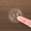 Customize Transparent Gold Stickers - Waterproof Personalized Labels For Wedding Favors Gift Tags  Event Packaging