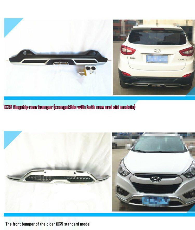 Hyundai ix35 Stoßstangenschutz (2010-2017): Spezifische Vorder- und Hinterradmodifikationen