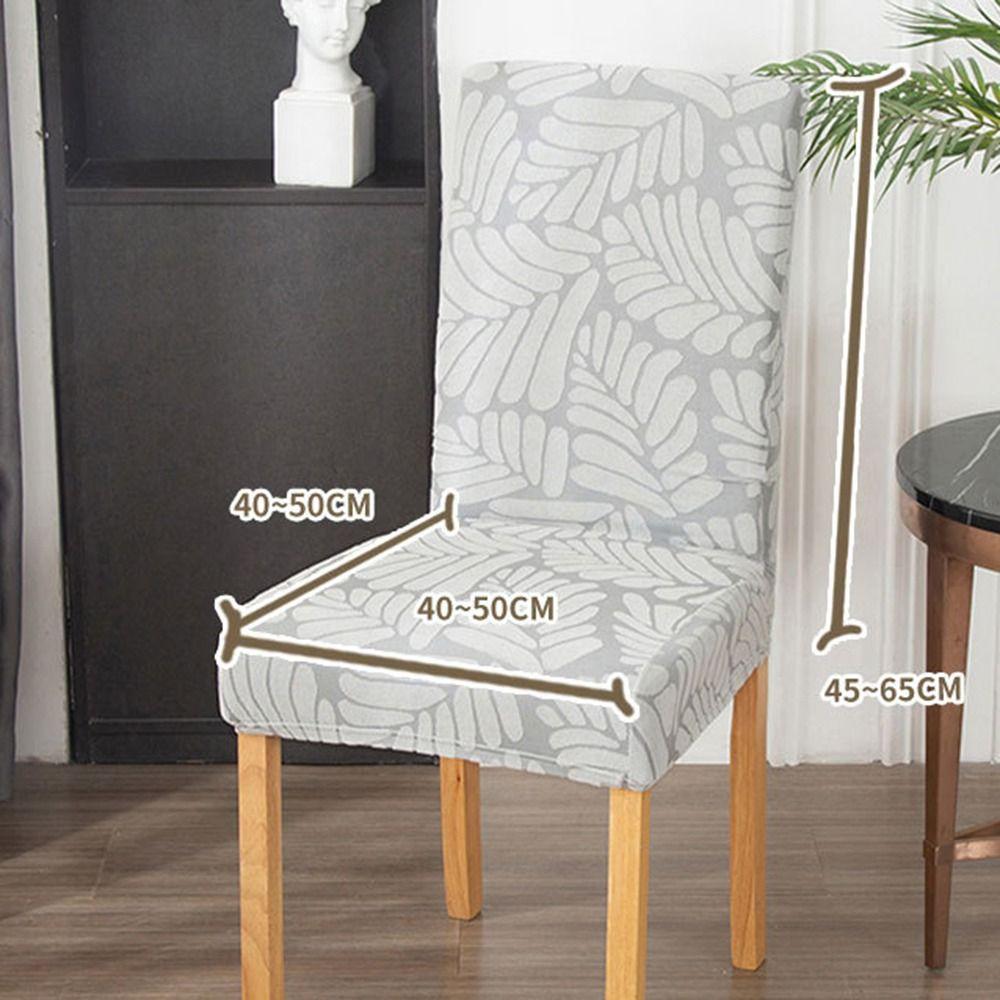 Durable Elastic Stretch Dining Chair Cover Spandex Waterproof Chair Cushion Cover Jacquard Solid Color Seat Covers Home Dining