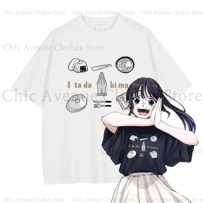

Anime The Fragrant Flower Blooms with Dignity Series Print Tshirt Womens Clothes Summer Tops Womens Tshirt Casual Top S