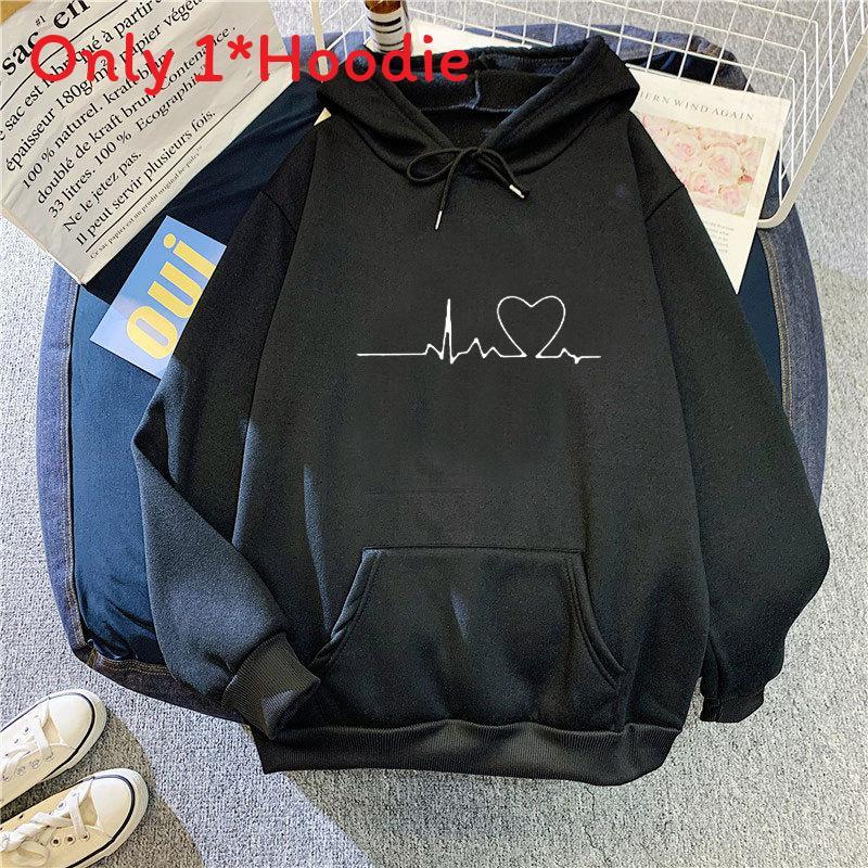 Women Sweater Hoodie With Print Pattern For Casual Winter Wear