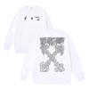 1238 Off-White 2026 Herbst/Winter Neu OW Geschmolzenes Pfeilmuster Herren und Damen Rundhals Hoodie