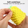Cat Hair Removal Massage Brush Pineapple Cat Ear Shape Table Leg Scratching Tool Soft Double-Sided Comb for Dogs Cats Self Cleaning