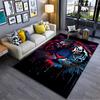 Colorful Neon Tiger Design Carpet with Abstract Artistic Pattern Style Suitable for Use As an Anti-slip for Living Room Bedroom Sofas