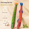 Cat Interactive Teaser Stick 1Pcs Crinkle Paper Catnip Plush Fish Toy Soft Bite Resistant Soothes Anxious Cats for Home Play