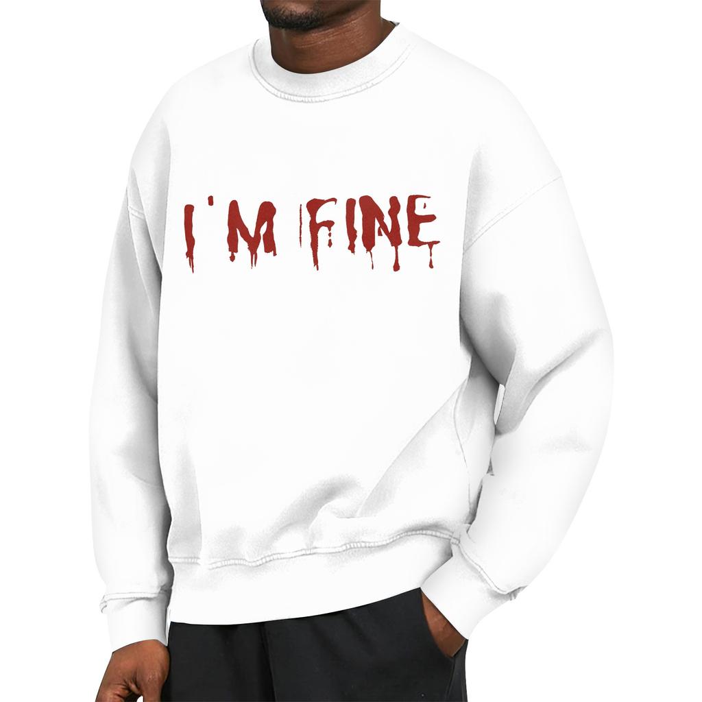 Men'S Printed Sweatshirt Outdoor Ethnic Printed Loose Long Sleeved