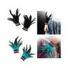 Feather Wrist Cuffs Feather Gloves Cuff Gothic Arm Warmers Faux Fur Sleeve for Halloween Costume Cosplay Decorations Masquerade