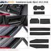 Auovo 8Pcs Anti-Dust Mats For Range Rover Evoque Accessories 2012-2018  Fit Center Console,Car Cup Holder Erts,Door Liners Interior For Land Rover