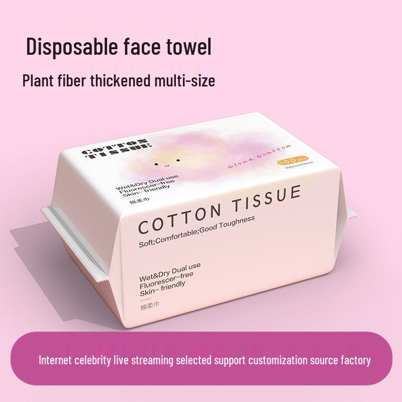 

Drawstring Face Towels: Thickened Disposable, Dual-Use for Dry & Wet, Ideal for Makeup Removal and Cleansing.